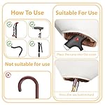 Winter Walking Cane Warm Gloves,Snowproof and Waterproof Glove,Essential for Winter Travel, Warm Anti-Freeze Hand Covers for Elderly & Disabled, Fits Most Walking Sticks,10" L*11" W, 1Pcs - Image 5