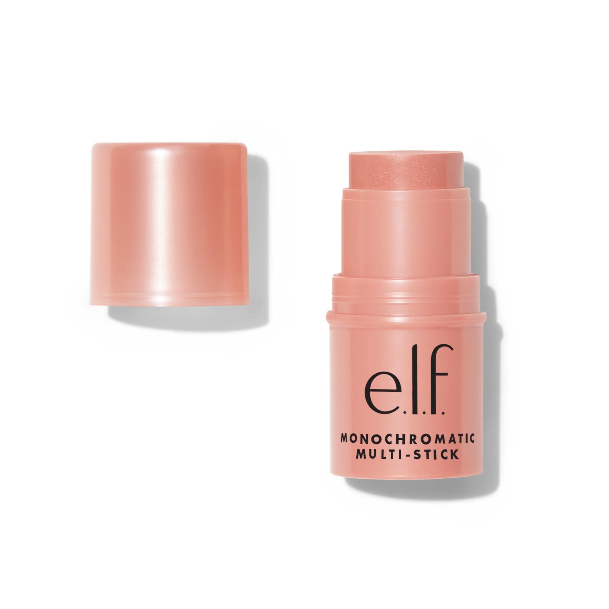 e.l.f. Monochromatischer Multi Stick, Luxuriös cremige & verblendbare Farbe, für Augen, Lippen & Wangen, Vegan & Tierversuchsfrei, Glistening Peach