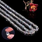 Crystal Glass Beads for Jewelry Making, Pack of 900 Clear Faceted Beads, 4/6/8 mm, Glitter Rondell Bead with Storage Box, for Jewelry Making DIY Crafts Suncatchers