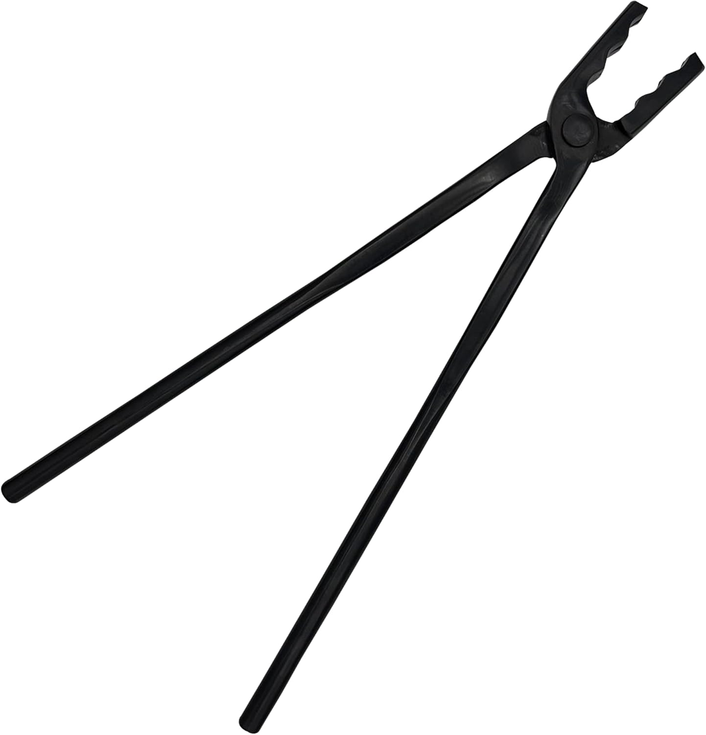 Universal Wolf Jaw Blacksmith Tongs (20", Black) - Blacksmith Tools and Forging Tools for Beginner & Professional Blacksmithing - Durable Steel, Ergonomic Grip and Versatile