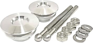 QL-38-LP Quik-Latch Hood Pin Kit Machined Aluminum