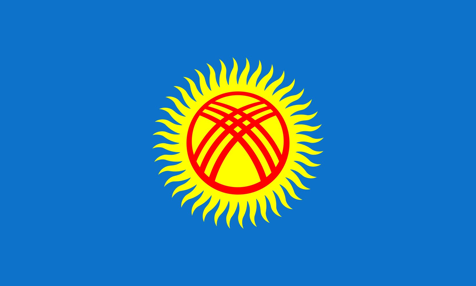 Drapeau Kirghizistan proposal grand format pour événement culturel