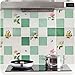 Produktbild 3 stücke Küche PVC Aluminiumfolie Selbst adhensive Mosaik Aufkleber Ãl Beweis Tapete Wandaufkleber Badezimmer Wasserdichte Wandaufkleber