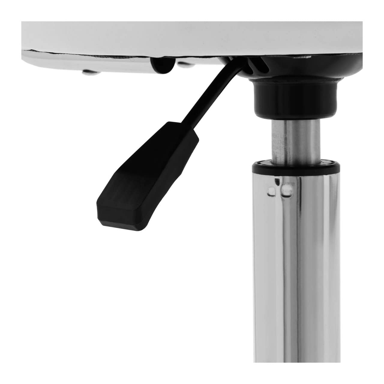Physa ASCONA White Rollhocker mit Rückenlehne 150 kg 46-60 cm Weiß Rollhocker Rollhocker höhenverstellbar Friseurhocker