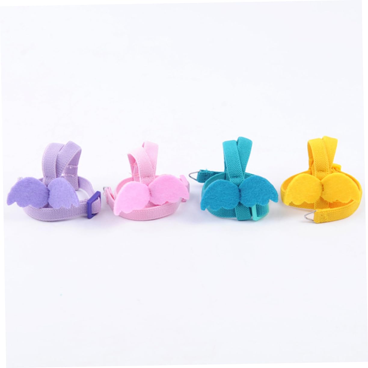 Happyyami Parrot Traction Rope Parrot Harness for Flight 1pc Pet Supplies Macaw Harness Angel Wings 2m Elastic Strap