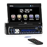 7IN 1DIN DVD/BLTH TCH PNL Boss Audio Systems DVD/CD AM/FM Receiver Negro 340W Bluetooth receptor multimedia para coche - Radio para coche (Negro, 340 W, 4.1 canales, CD,CD-R,CD-ROM,CD-RW,DVD,DVD+R,DVD+RW,DVD-R,DVD-RW, 20 - 20000 Hz, 70 dB)