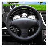 Couvre volant en cuir cousu à la main, compatible 206 1998-2005 206 SW 2003-2005 206 CC 2004 2005