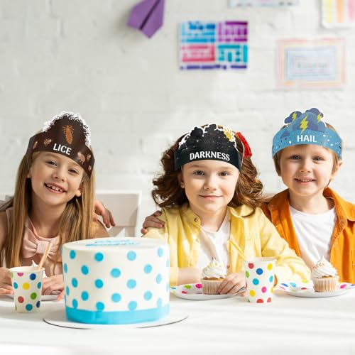 Skyygemm 30 Pcs Passover Plague Toys Passover Crafts for Kids Pesach Games Party Favors Ten Plagues of Egypt Kit Party Crafts Passover Decoration Gift for Seder Family Party Holiday Party Supply