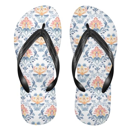 Vintage Wildflowers Flip Flop Beach Summer Casual Sandal for Women & Men Shower Shoes 20861006