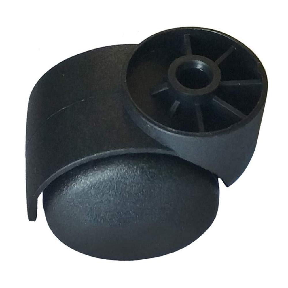 Lot De 5 Roulettes Silencieuses Noires 5,1 Cm - Roulettes De Rechange Chaise Bureau, Capacité 150 Kg