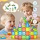 NAETANY Magnetische Bausteine 78 Teile Magnetbausteine Magnet Spielzeug Kinder Magnetspielzeug Magnet Bausteine für Kinder Jungen und Mädchen Montessori Spielzeug ab 3 4 5 6 7 8 Jahren