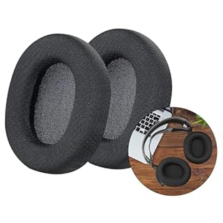 Coussinets pour SteelSeries Arctis 1 3 5 7 7P 9X Pro Mousse Coussin de Rechange pour Casque de Jeu Filaire avec Mousse d'isolation phonique Remplacement Maille Respirante(Noir)