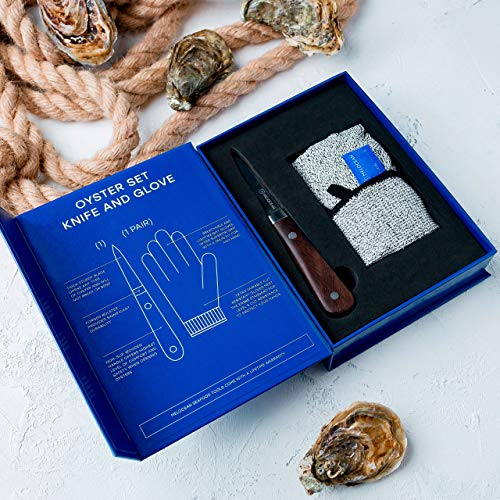 Melocean Professional Oyster Shucking Knife and Gloves Set in Gift Box - image 8