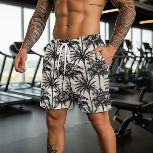 Mens Hawaiian Beach Shorts Summer Casual Comfortable Breathable Swim Shorts with Pocket Fit for Vacation Travel Wear4