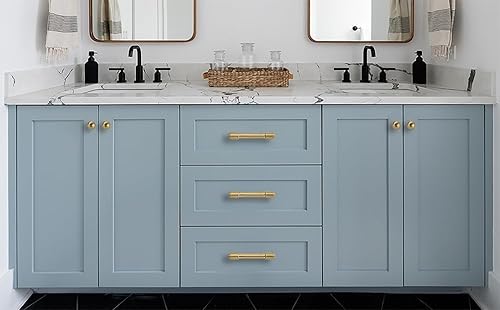 Miniatura 67 de khtumeware - Paquete de 10 pomos redondos de 1 pulgada (25 mm) de diámetro, acabado de latón antiguo, pomos de bola para alacena