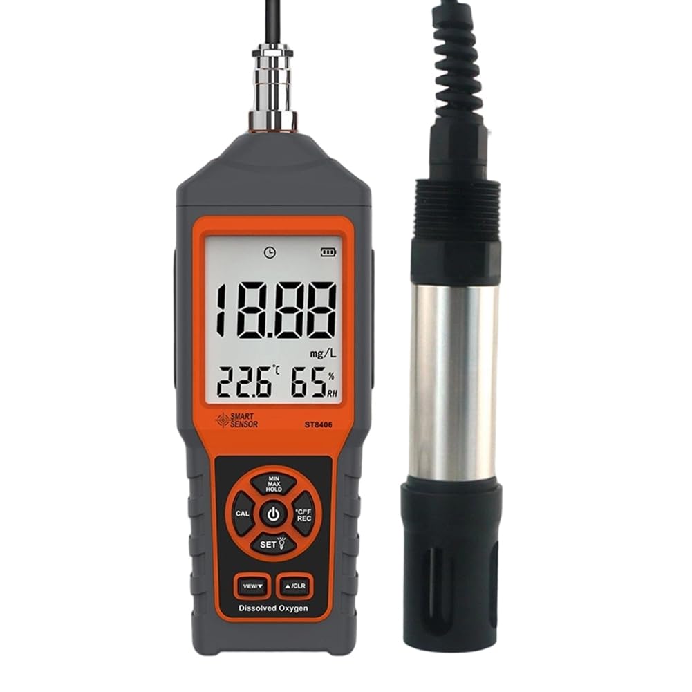 Jnchdghwa As Shown Digital Do Analyzer With Lcd Display, Portable Dissolved Oxygen Tester Meter For Aquaculture Water Quality Detection