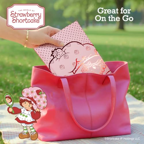 Image of Strawberry Shortcake Red Foil Hardcover Journal, Lined Notebook with Ribbon Bookmark, 5.75 x 8.5 Inches, 87 Pages