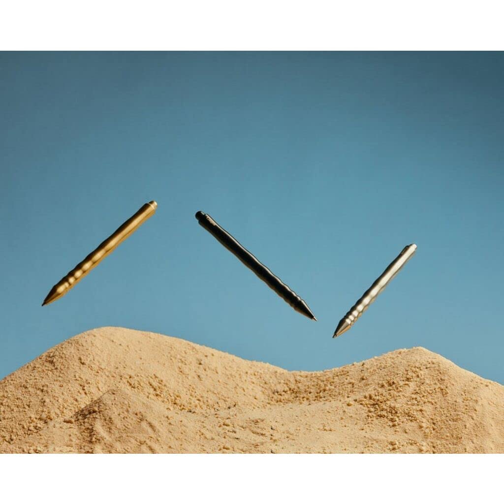 Craighill Kepler Pen - Elegante bolígrafo retráctil para oficina y diario, estilo estético de metal, escritura suave, recargable, acero inoxidable