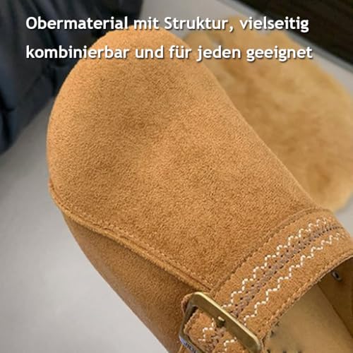 Sabots pour femmes classiques à plateforme en cuir d'imitation - 5