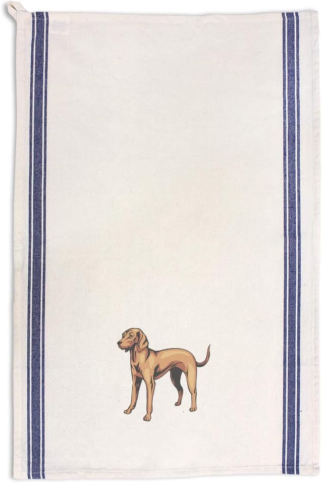 Custom Decor Kitchen Towels Vizsla Pets Dogs Cleaning Supplies Dish Towels Red Stripe Design Only
