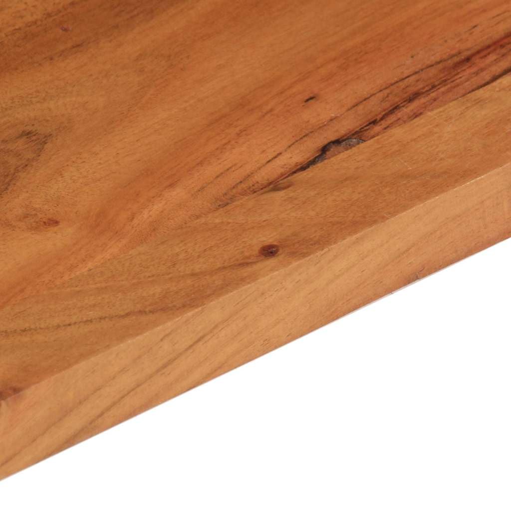 vidaXL Tischplatte, Holzplatte Rechteckig, Massivholzplatte für Bartisch Beistelltisch Esstisch, Ersatztischplatte, 90x80x2,5cm Akazienholz