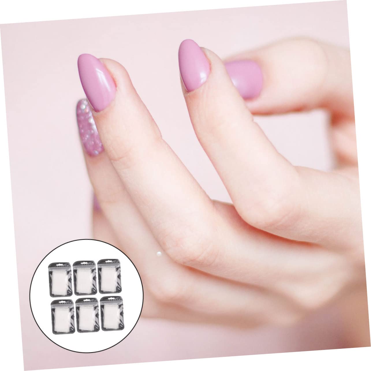 60pcs Diy Nail Extension Fiber Set Silk Fiberglass for Nails Art Extension Kit Portable Style