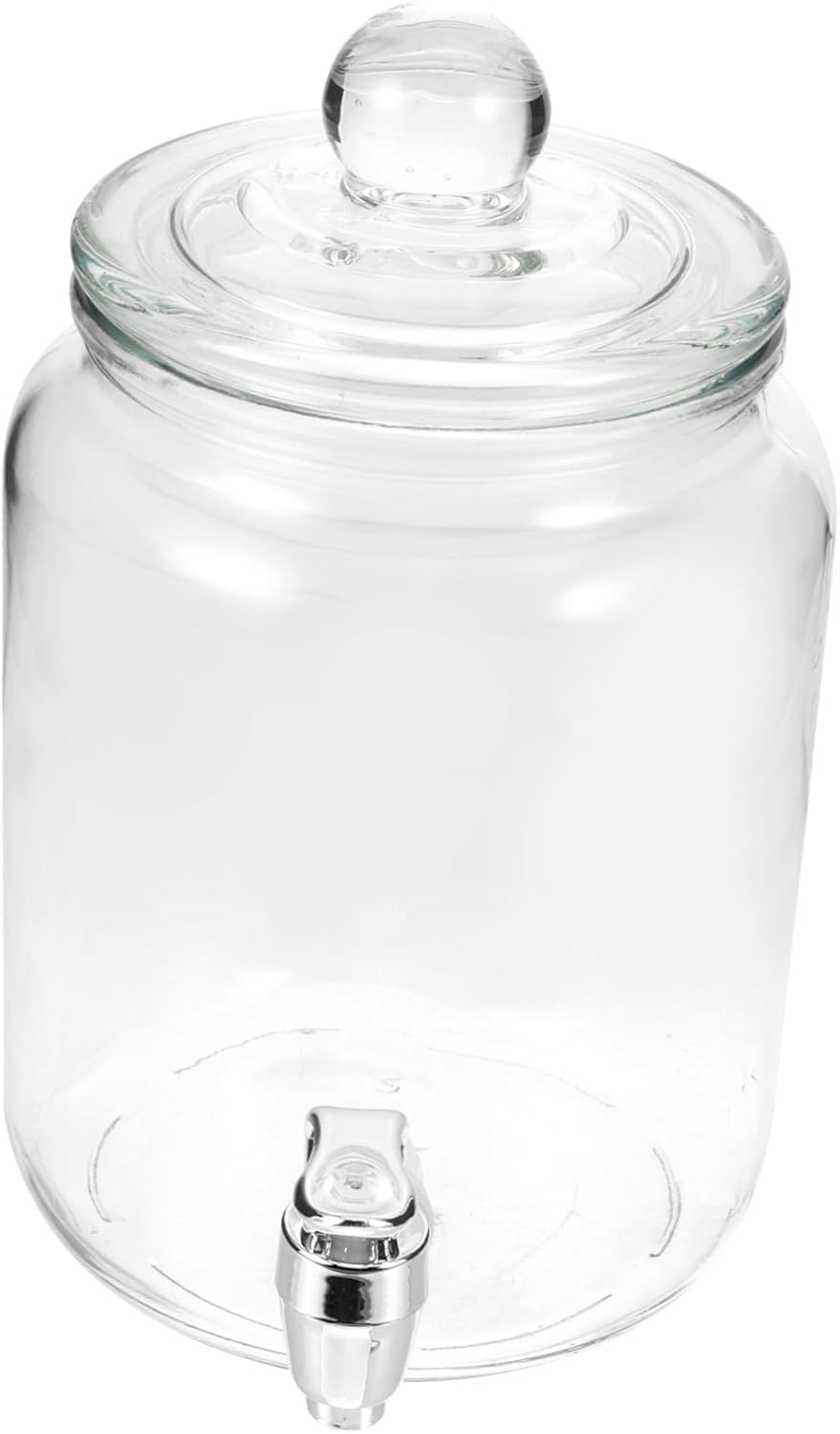 Cabilock Wide Mouth Mason Jar Bubble Wine Bottle Sealed Drink Cooler Spout Glass Beverage Dispenser