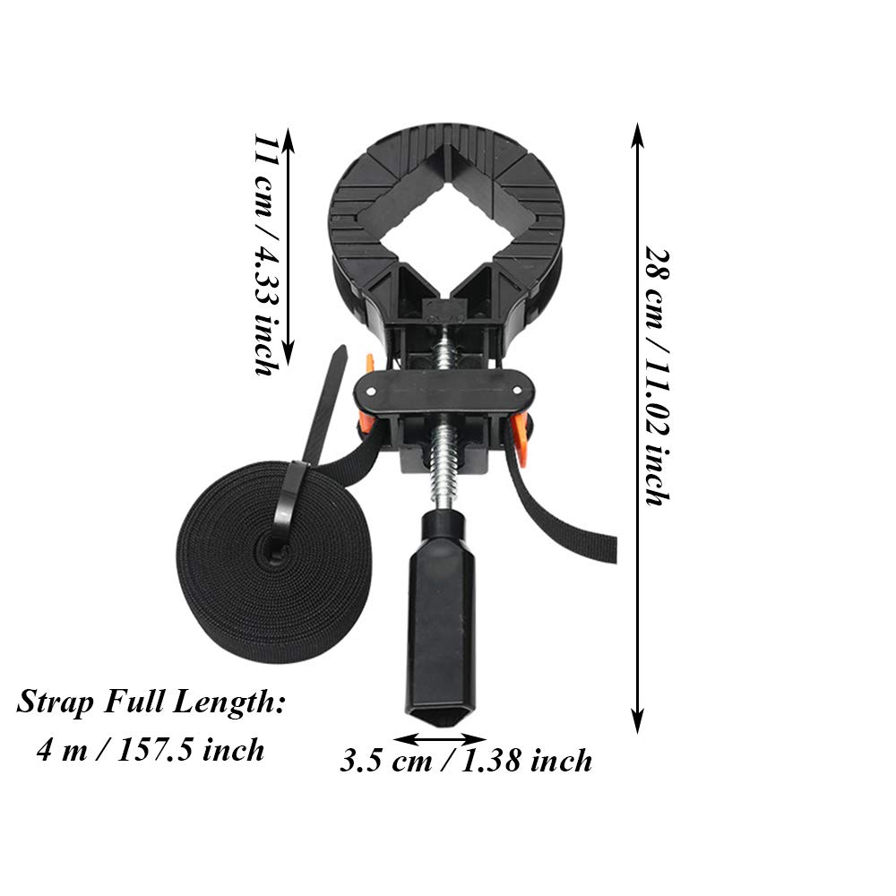 Morsetto Ad Angolo Regolabile - Per Cornici, Legno E Cassetti Con Cinturino In Nylon - Foto 6
