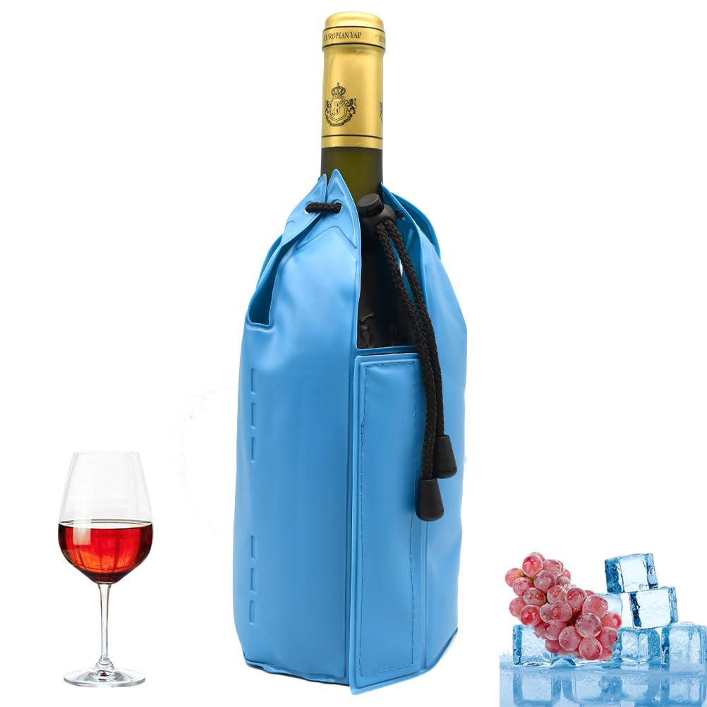 Manchon Refroidisseur De Vin En Gel - Glacière Portable Pour Bouteille Vin, Champagne, Vodka - Réutilisable