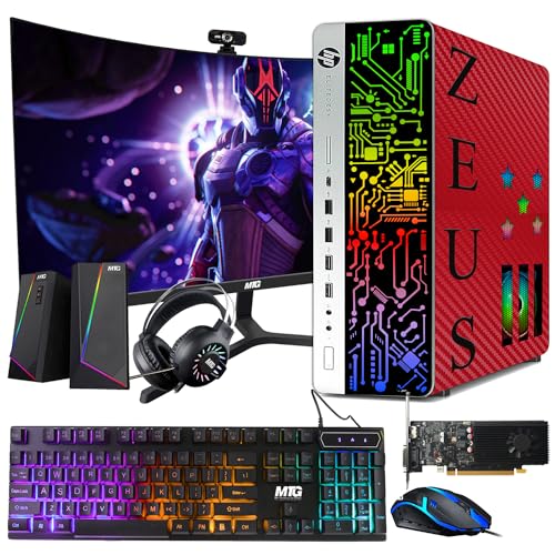 HP G3 Gaming Desktop with 24" curved monitor