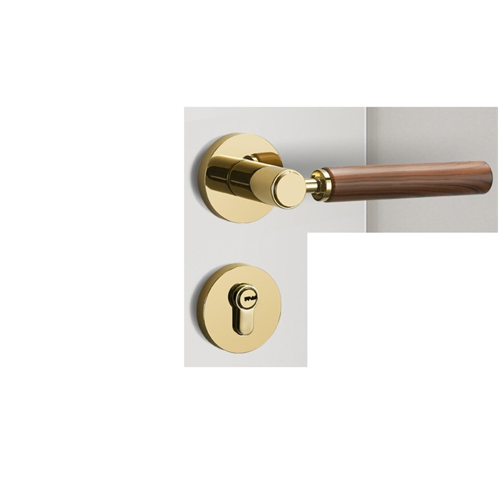 Yshiuol A5 Door Handles Zinc Alloy Bedroom Door Lock Handle Set Silent Security Indoor Universal Deadbolt Household Hardware For Home And Office(A5)