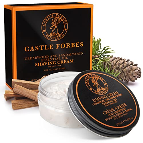 Castle Forbes Cedar/Sandalwood Shaving Cream 6.8 Fl.oz. #TOP8