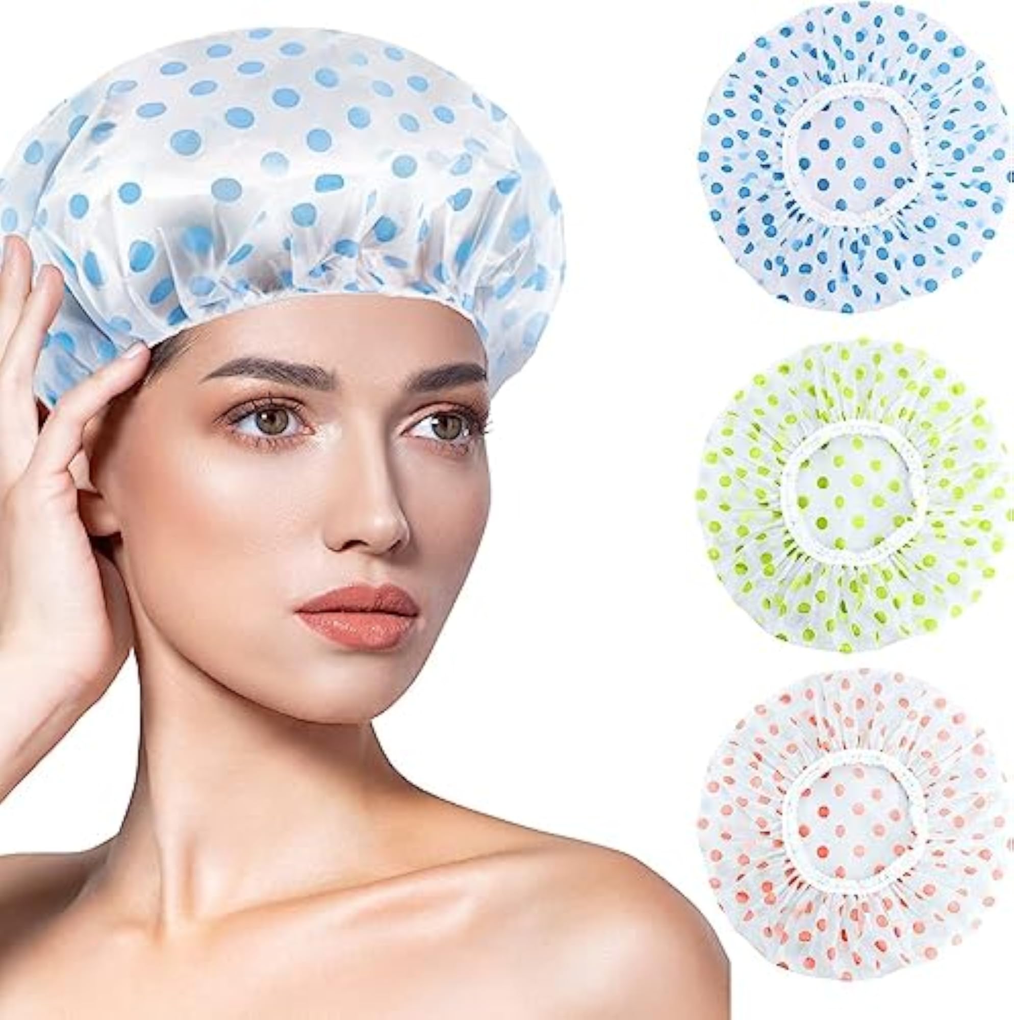 Double Waterproof Layer Shower Caps for Women