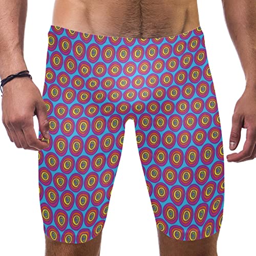Bañadores de natación para niños y jóvenes, trajes de baño jammer morados para entrenamiento S