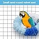 Bekecidi 2 Stück Vogelhängematte, Grünes Korallenvlies, Vogelbett, Tragbares Plüschpapageiennest, Warmes, Weiches, Gemütliches Vogelbett für Sittiche, Kanarienvögel, Wellensittiche, Kleine Haustiere