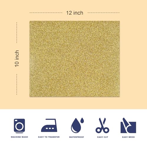 Image of Yiwloer Glitter 3D Puffs Heat Transfer Vinyl, 13pcs 12 inchx 10 inch Puffs Heat Transfer Vinyl, Multi-Colour Mix, Cricut Compatible, for DIY T-Shirt Heat Transfer Iron-On, Easy to Cut and Weed