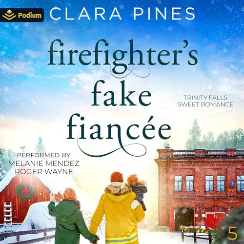 Firefighter's Fake Fiancée Audiolivro Por Clara Pines capa