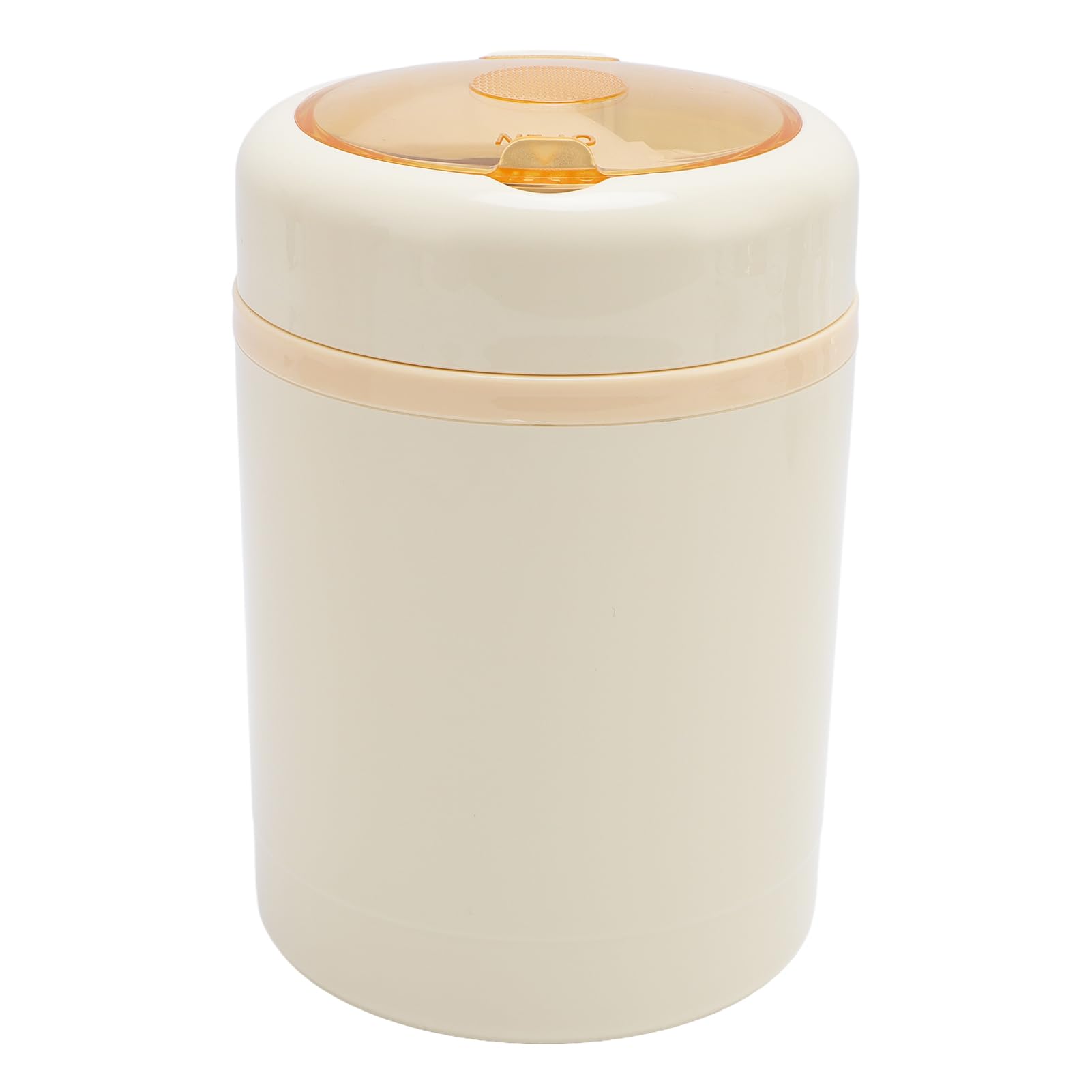 Yinhing Fiambrera eléctrica USB portátil de acero inoxidable 304, temperatura constante, a prueba de fugas, 600 ml, con cuchara, para oficina, viajes (beige)