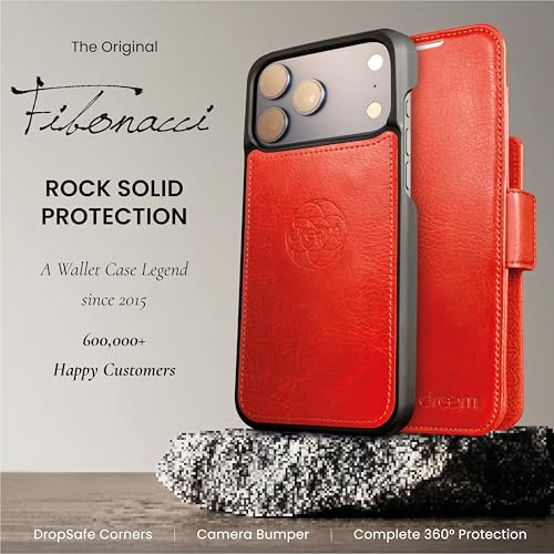 Coque iPhone 17 Pro avec support révolutionnaire étui rouge