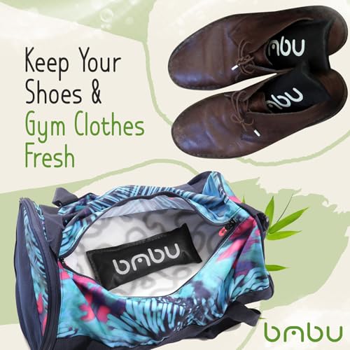 bmbu Charcoal Shoe Deodorizers - Activated Natural Bamboo Air Purifying Bag Insert for Sneakers Oder Eliminator Mini Bags -Absorber/Freshener for Gym Bag,Drawer,Closet,Car,Home, Cat Litter4