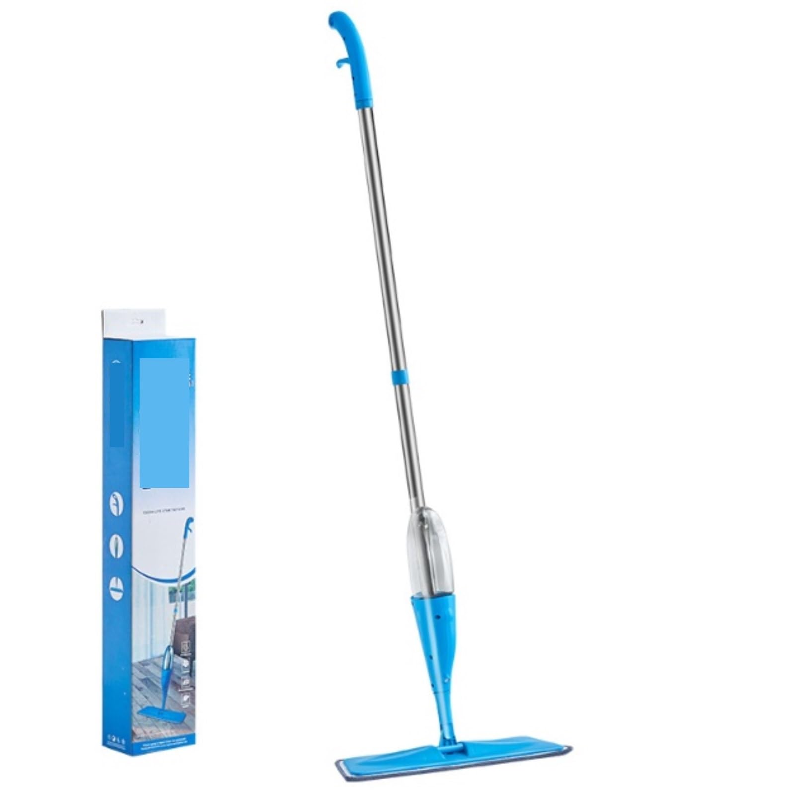 Fregona Fregona para Piso con Almohadillas Reutilizables, Mango De 360 ​​Grados, para Cocina, Barredora, Escoba Limpieza Suelo(Blue)