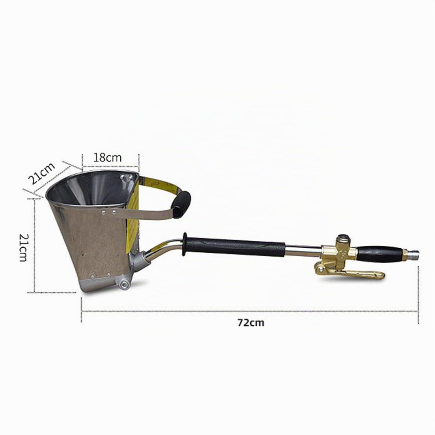 Pistola pulverizadora de 4 chorros, 3,5 L, mortero neumático de cemento Hopper para lechada, pistola de cemento, máquina de enyesado, para paredes y techos, herramienta de pintura