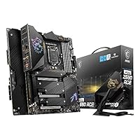 MSI MEG Z590 ACE Gaming Mainboard ATX unterstützt Intel-Prozessoren 11. Generation, LGA 1200, Mystic Light, 16+2+1 Phase 90A SPS, DDR4-Boost (5600 MHz/OC), 2x PCIe 4.0 x16, 4x M.2 Gen 4/ 3x4, Wi-Fi 6E