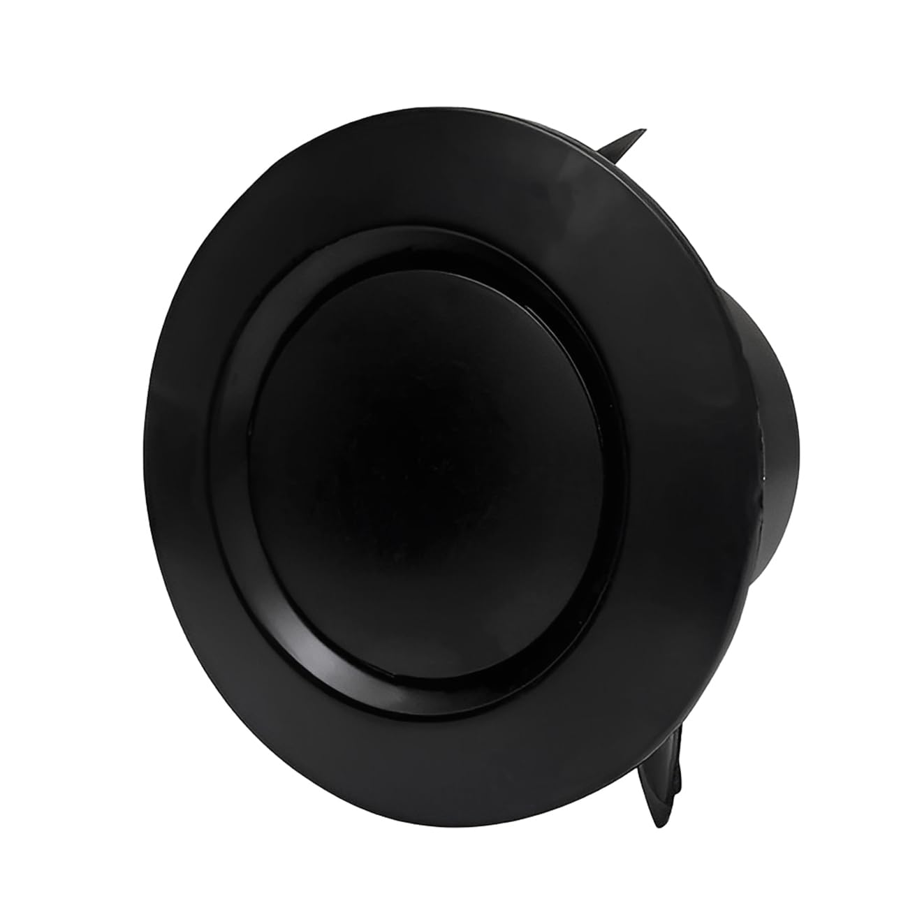 Black Round Air Vent Grille Cover, ABS Adjustable Ventilation Grille Cover 75mm/100mm/125mm/150mm/200mm for Bathroom Office Room Wall Air Vent Ducting (Disc type-200mm)