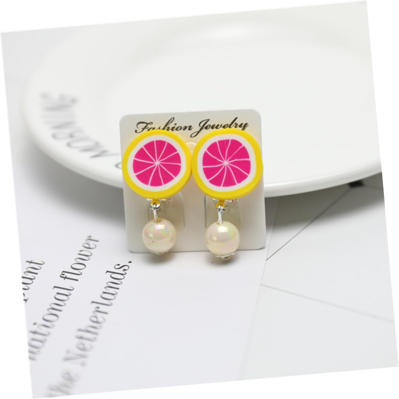 DEARMAMY 14 Pair Kids Clip Earrings Set Girls' Decorative Hoop Earrings Fun Princess Style Durable for Parties Present for Kids