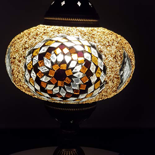 Renas Orientalische Mosaiklampe XL ( 55 cm ) / Türkische Nachttischlampe aus Mosaik / Orientalische Nachttischlampe XL… – Bild 6