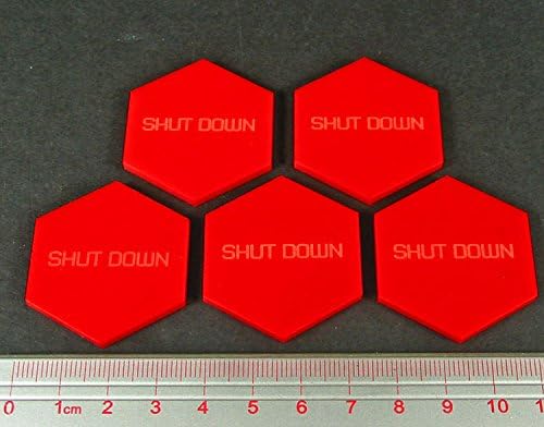 LITKO Shut Down Tokens, Red (5)