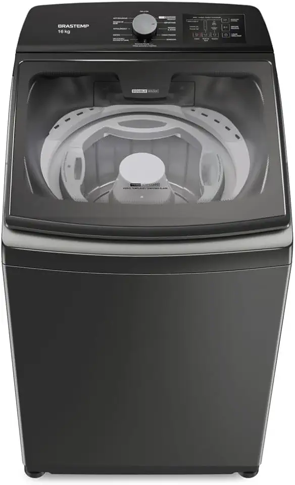 Máquina de Lavar Brastemp 16kg Titânio com Tecnologia Double Wash e Ciclo Tira Manchas Advanced-BWD16A9 110V