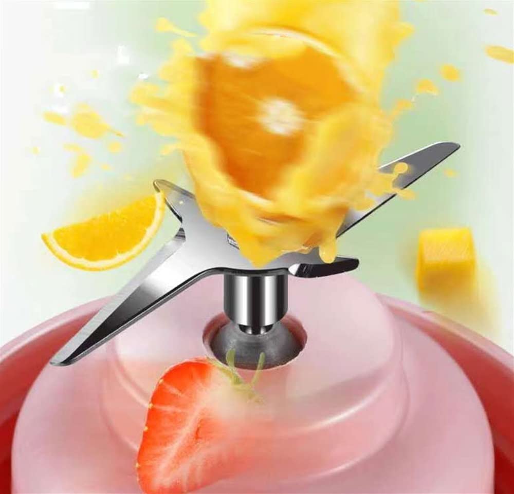 Przenośny blender do koktajli i smoothie, ładowany przez USB blender osobisty, miniaturowy ręczny blender do soków do podróży, sportu, kuchni (kolor: różowy) (różowy)