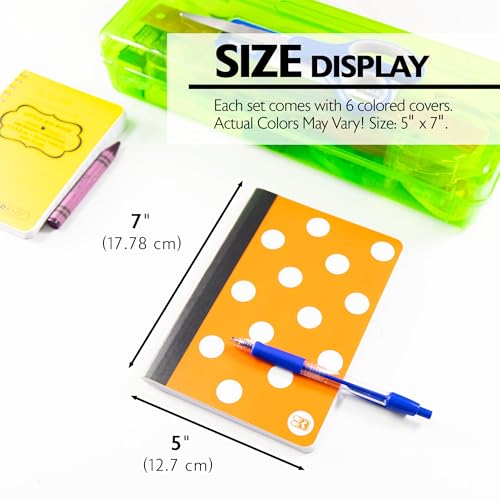 Cahier de composition Bakic à pois 80 pages format A5 portable - 2